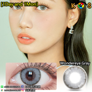[1Day and 1Month]LensVery WonderEye Gray 원더아이 원데이 그레이